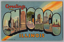 Postcard Greetings From Chicago, Illinois, Large Letter picture