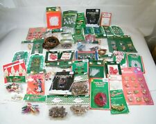 MINIATURE CHRISTMAS TREE ORNAMENTS HUGE LOT MOST NEW picture