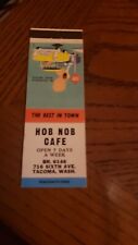 Vintage Matchcover  Hob Nob Cafe Tacoma Wash picture
