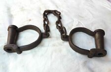 Iron Handcrafted Heavy Chain Leg Cuffs with Lock Key Handcuff Key Chain lot of 5 picture