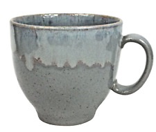 Anthropologie Blue Gray Drip Glaze Ceramic Pottery Coffee Mug Made in Portugal picture