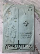 1930’s Vintage Sewing Pattern Child’s Slip And Dress  picture