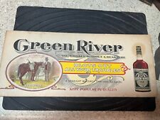 Green River WHISKEY Ink BLOTTER Black Americana Vintage 1899(?) picture