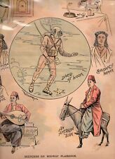 1893 Print Diver Midway Plaisance Turk Soudanese Hindu Magician Glass Blower Art picture