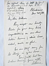 1st Earl of Selborne, Roundell Palmer, Signed Letter 1881 picture