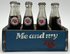 Vintage RC Cola Miniature Glass Bottle 12 Pack with Wooden Crate Royal Crown picture