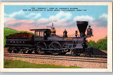 The General Locomotive Andrew's Raiders Union Depot Chattanooga C1940 Postcard picture