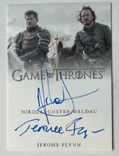 Nikolaj Coster-Waldau Jerome Flynn Dual Autograph Game of Thrones Valyrian Steel picture