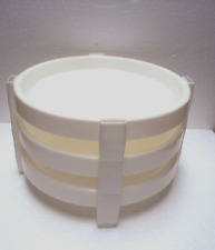 Lot of 3 Vintage Tupperware Divide A Rack Pie Stacker #511 Stackable picture