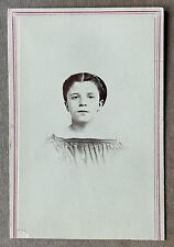 Antique Victorian CDV Photo Pretty Young Lady Double Tax Stamp Leominster, Mass picture