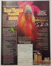 1984 LAS VEGAS WORLD VIP Vacation Opportunity Magazine Ad picture