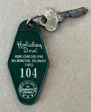 Holiday Inn Hotel Motel Keychain Fob & Key - Wilmington, Delaware (Room #104) picture