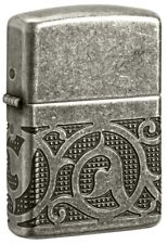Zippo 49290, Medieval Deep Carve Armor Lighter, Antique Silver Plate Finish, NEW picture