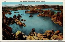 Postcard AZ Prescott, Lake Watson, Granite Dells, Highway 89   Y3 picture