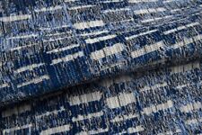 Holly Hunt Great Outdoors Textured Velvet Fabric- Switchback / Royal 2 yd 160/03 picture