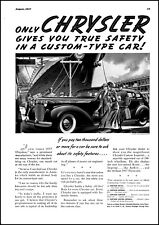1937 Cruise Ship Boarding women Chrysler Car chauffeur vintage art print ad  L18 picture