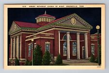 Greeneville TN-Tennessee, Asbury Methodist Church, Antique Vintage Postcard picture