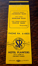 Vintage Matchbook: Hotel Planters, Chicago, IL picture