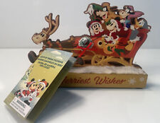 Walt Disney World Merriest Wishes Light Up Wood Sleigh  picture