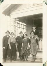 Vintage 1921 Black and White Photo Young Men Women Posing Couples Tulsa Ok picture