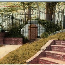 c1910s Mt Vernon VA Original Old Tomb Litho Photo Postcard George Washington A34 picture