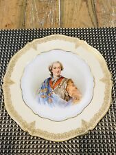 VINTAGE SEVRE FRANCE FRENCH PORCELAIN PLATE OF LOUIS XV picture