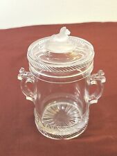 Victorian Era 3 Lions Glass Tobacco Cigar Humidor  SEE picture