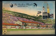 1955 The Swallows Motel Capistrano Beach California Vintage Roadside Postcard RS picture