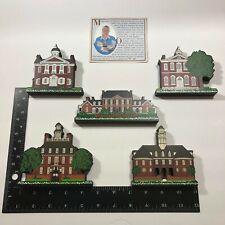 Shelia's 5-Piece Mini-Replica Colonial America Ledge Sitter Wooden House Set picture