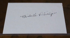 Michelle Phillips singer actress Mamas & the Papas signed autographed 3x5 index picture