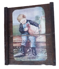 Original Raisinrak Vintage Wood Tray Did You Lay Dis Egg?  14”x12” Raisin Rack picture
