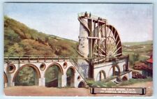 The Laxey Wheel. Isle of Man via Liverpool or Fleetwood UK Postcard picture
