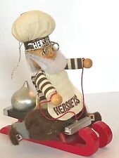 ❤️Kurt Adler Hershey's Collector Series ~ Elf Sledding ~  🎄Sled Ornament New❤️  picture