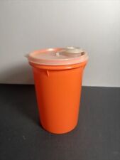 Vintage Tupperware Orange Canister W/ Lid Pour Spout 321-5/ 563-19 picture