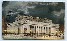 Postcard Night View of New Union Station (RR), Chicago IL 1920's G91 picture