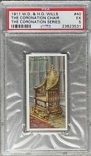 1911 Wills Coronation Series The Coronation Chair 40 PSA 5 picture