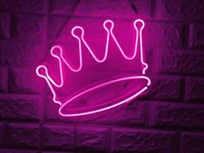 Crown Pink Acrylic Neon Sign 14
