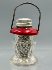 c 1940 Miniature J. S. Co LANTERN Glass CANDY CONTAINER Vintage E&A 391 picture