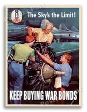 1940s “The Sky's the Limit” WWII Historic War Poster - 18x24 picture