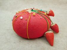 Sewing Tomato Red Pin Cushion 3-3/4