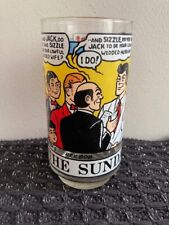Vintage Drinking Glass 1976 Sunday Funnies Smilin’ Jack New York News  picture
