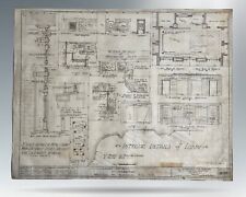 1929- St. Elizabeth's Insane Asylum- Antique Architectural Drawing- #35- 39
