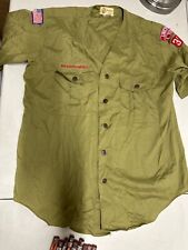 Vintage Collarless boy Scout short sleeve uniform Shirt picture