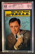 AUTOGRAPHED SIGNED Robert Vaughn 1988 THE MAN FROM UNCLE #8 CBCS 9.2 NM- BAS picture