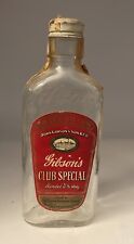 Vintage GIBSON'S Club Special Blended Whiskey Half Pint Bottle picture