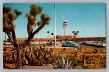 Phoenix Arizona AZ Sky Harbor Airport Old Cars Vintage Postcard 1950s picture