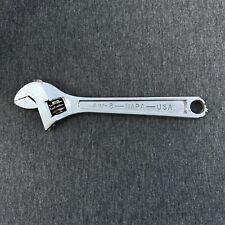 NAPA Tools AW-8  8” ADJUSTABLE WRENCH MADE IN USA picture