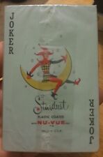 Stuart McGuire Stardust USA Nu-Vue Plastic Coated Playing Card Deck SEALED Vtg picture