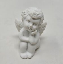 Lot of 6 VTG White Resin Miniature Cherub Angel Figure Statue Figurine Christmas picture