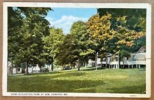 VIEW IN ELECTRIC PARK AT DAM, FORSYTH Missouri 1936 Vintage Postcard picture